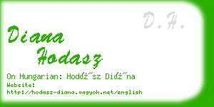 diana hodasz business card
